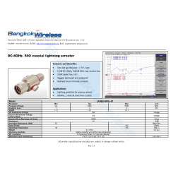 LA06G-NPNJ-01, DC-6GHz. 50Ω coaxial lightning arrester